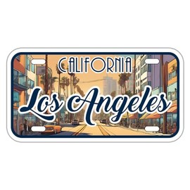 Los Angeles City California Sticker - Waterproof Vinyl Decal for Car Bumper, Laptop, Water Bottle, Wall, and Window, Size - 5''