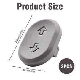 2 x Scooter Indicator Switch Button for Ninebot E2 Pro Accessories, E Scooter Indicator Button for Ninebot F2/F2 Plus/F2 Pro/E2 Pro/E2 Pro/Max G2, Indicator for E-Scooter Replacement Button