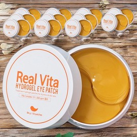 Pretty Eye Patch Effect Eye Lifting Real Vita Hydrogel Eye Patches, 12 Pieces, 60 Pieces / 프레티 아이 패치 효과 아이 리프팅 리얼 비타 하이드로겔 아이 패치 12개 60개입