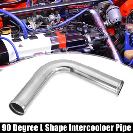 ACROPIX OD 2" 51mm Leg Length 6" 152mm Car Aluminum Alloy Tube Intercooler Pipe 90 Degree Bend Elbow Air Intake Joiners Tubing - Pack of 2