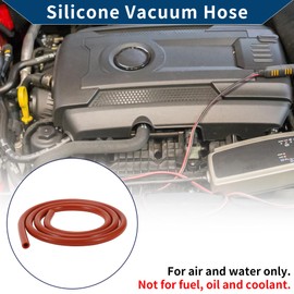 Hihaha Silikon-Vakuumschlauch für Automobil-Vakuumsysteme Hochtemperatur 5Ft 5/16" 8mm ID 2.5mm Dicke 1 Stück Rot