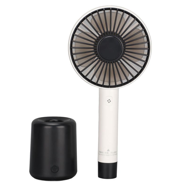 Portable Handheld Fan 3 Levels Automatic Shaking Head USB Rechargeable