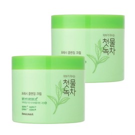 Chunmul Nokcha 첫물녹차 프레시 클렌징크림 300g x 2개 First Harvest Green Tea Fresh Cleansing Cream 300g x 2개