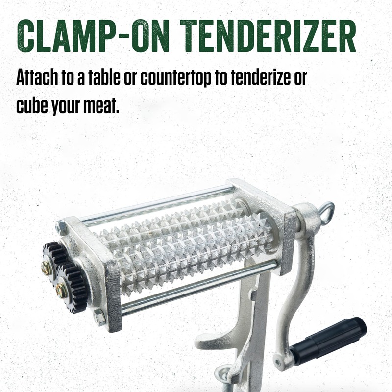 LEM Products Clamp-On Tenderizer, Cast Iron and Plastic, Orange