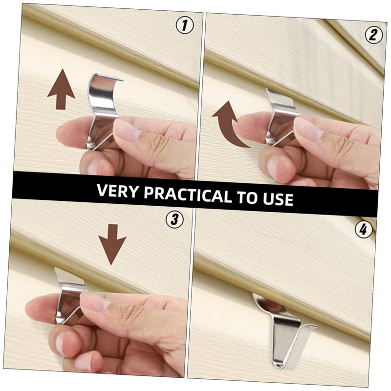 CAXUSD 10Pcs Vinyl Siding Hooks for Easy Hanging Siding Hangers