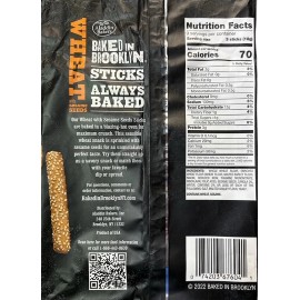 Aladdin Bakers BAKED IN BROOKLYN Wheat with Sesame Seeds Breadsticks Whole Wheat 6 oz