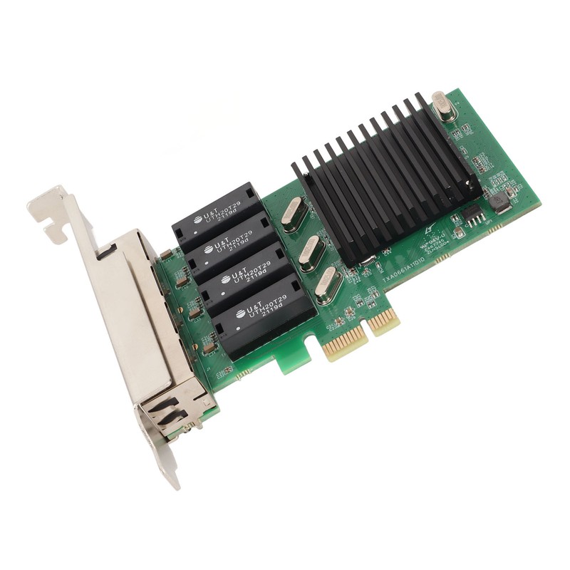 PCIe Network Card 4 Port 1000Mbps Transmission PCI Express 1.1