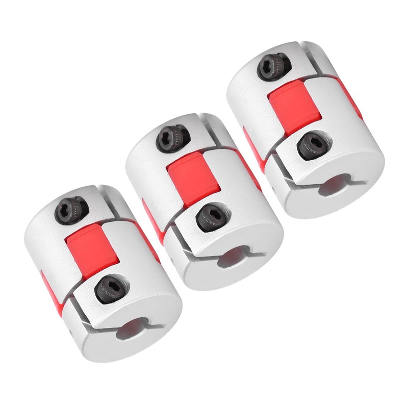 3Pcs Flexible Coupler Aluminum Alloy Ball Screw Coupling Kit Motor