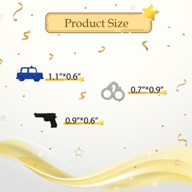 100pcs Police Confetti, Blue Glitter Policemen Birthday Party Table Confetti, Police Paper Scatters, Baby Shower/Police Officer Birthday Party Table Decoration