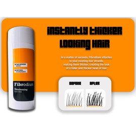 Fibrodium Hair Building Fibers, Premium Quality Fibre Hair Powder Hair Fibres - Hair Loss Concealer for Men and Women - Bald Spots & Thinning Hair (Light Brown)