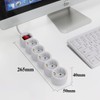 EXTRASTAR 5M Long Power Strip with 5 Sockets and Switch