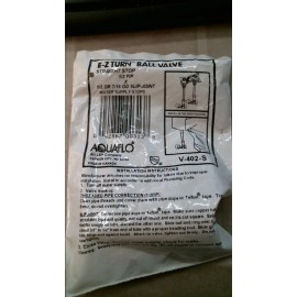 Aquaflow 00313 E-Z Turn Ball Valve 1/2 FIP x 1/2" OD, FREE SHIPPING