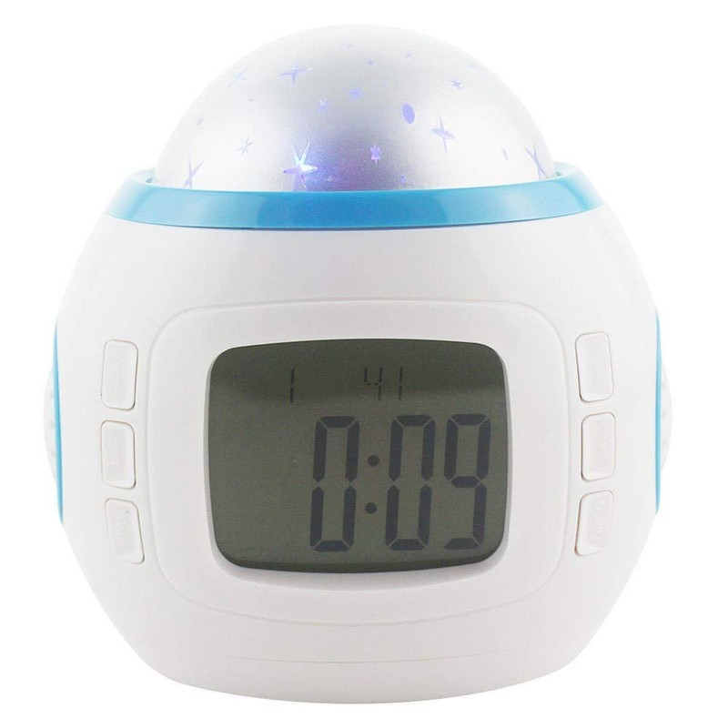 Fine Sky Star Night Light Projector Lamp Bedroom Alarm Clock