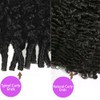Burmese Curly V Part Wigs Human Hair 180% Density Water