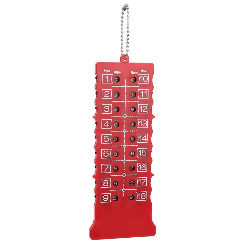 Golf Score Counter with Key Chain, 2 Pack 18 Hole