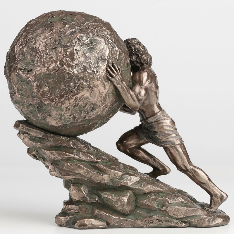 Veronese Design 6 3/4 Inch Sisyphus and His Eternal Punishment