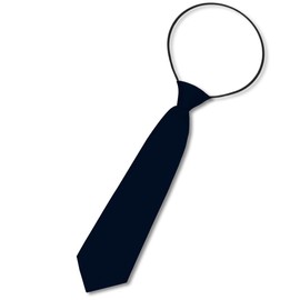 Soul-Cats® boys tie 27cm prebonded Silk Look Wedding Communion party, color: navy
