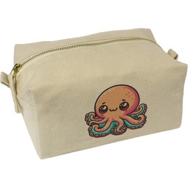 'Kawaii Octopus Baby' Canvas Wash Bag/Makeup Case (CS00036902)