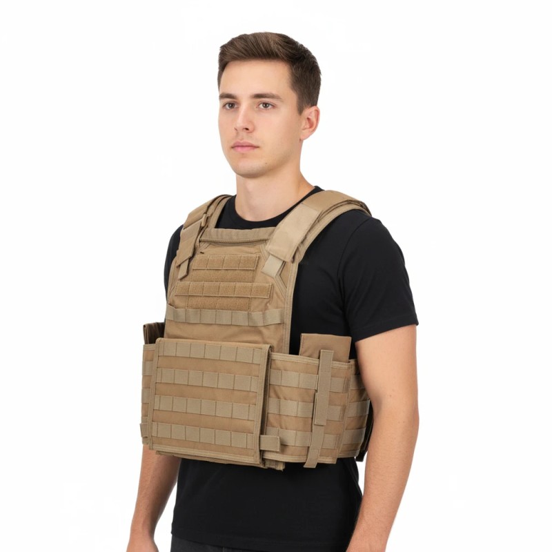 Molle Tactical Vest Outdoor Body Security Quick Release Tactical Plate