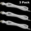 Fiada 3 Pack Lamp Cord with Molded Plug, Lamp Cord