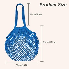 AfitLulu Mesh Beach Bags for Women, Cotton Mesh Bag Large Tote Bag Reusable Shopping Bag Beach Tote Bag with Handle, Mesh Tote Bag for Shopping Travel Vacations (White)