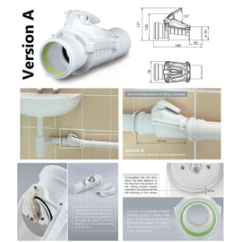 Horizontally Assembled Inline Anti Flood 50mm Backwater Check Valve Backflow Prevention