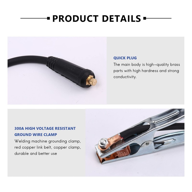 XIAOJUN 300A Groud Welding Earth Cable Clamp Clip for MIG