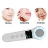 Hot Cold Face Massager Handheld Facial Vibration Massager Red Blue