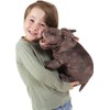 Folkmanis Baby Hippo Hand Puppet,Gray