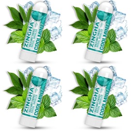 Natural Aromatherapy Nasal Stick Boost Focus & Enhance Breathing | Portable Sinus Relief & Relaxation Nasal Inhaler Stick | Essential Oil Blend for Stress and Congestion (4PK, Coolmint)