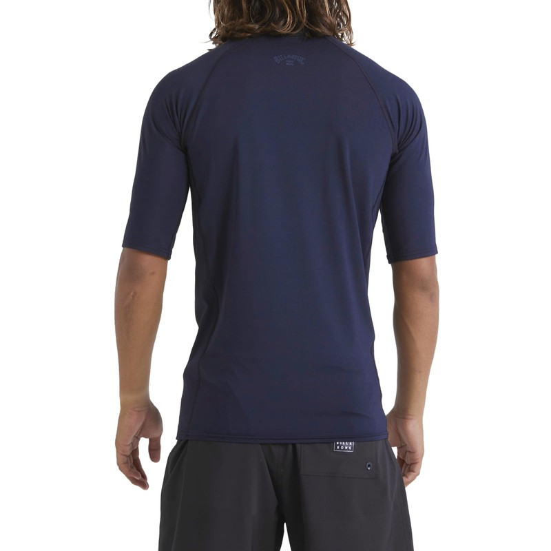 BILLABONG Mens Arch Wave UV50 Short Sleeve Rash Vest Top