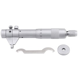 Internal Micrometer, Internal Micrometer, Inner Micrometer, 5mm-30mm/0.01mm Precision, Internal Micrometer Inner Diameter Measuring Tool with Wrench Calibration Ring