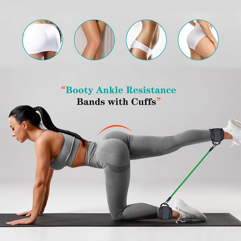 Ankle Resistance Band,Ankle Band Cuff for Fitness Training | Adjustable