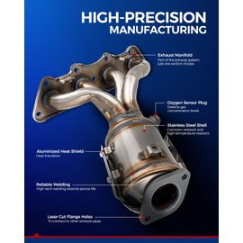 KAX 674-891 Catalytic Converter Fit for 2012-2019 Accent/Soul/Rio 1.6L Naturally Aspirated，2012-2017 Veloster 1.6L Naturally Aspirated, Stainless Steel High Performance 1pc (EPA Compliant)