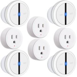 NineLeaf Garbage Disposal Switch with Magnetic, Garbage Disposal Button, Wireless Switch, 500ft Range, 15A/4000V, for Indoor Lamps and Household Appliances，4PK