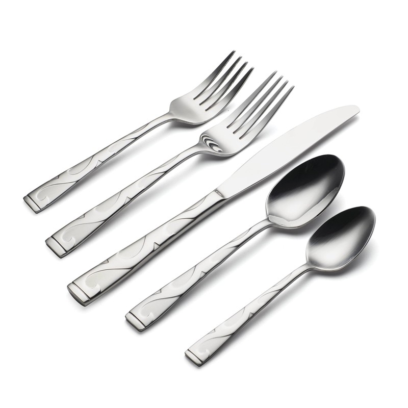 Oneida Tuscany 45-Piece Flatware Set, Service for 8, Silver