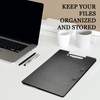 Pack of 2 A4 Clipboard, Clipboard Folder with 2 Clips,