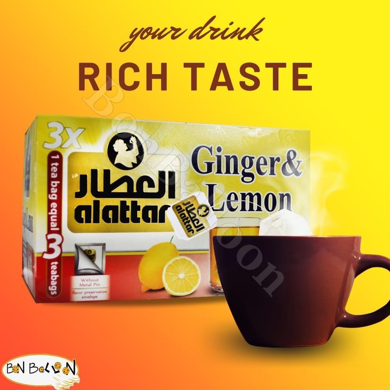 AlAttar Tea Herbal Ginger & Lemon Flower Al Attar Egyptian