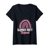 Sleepover Pajama Slumber Party Squad V-Neck T-Shirt