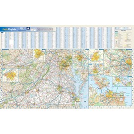 Virginia State Wall Map - 30.75" x 19.25" Paper