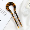 2Pcs Elegant Shell French Twist Hair Pin Cellulose Acetate Large