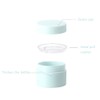 10 Pcs 10ml Sky Blue Scrub Cream Bottle with Inner