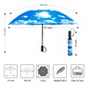 LANBRELLA - Paraguas plegables invertidos compactos, apertura automática, cierre automático,