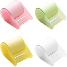 4piezas Kit de Notas Adhesivas Autoadherentes Rollo con Dispensador de Cinta Super Pegajosas y Ajustables para Oficina Escuela y Hogar Tonos Aleatorios Color Color Aleatorio