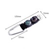 Compass Thermometer Key Holder, Small, Multi-functional, Carabiner Included, Compact, Portable,