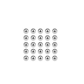 sourcing map Pack of 25 Precision Balls 3/16 Inch Solid Chrome Steel G10 for Ball Bearings Key Ring Wheel