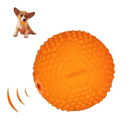 LaRoo Dog Toy Dog Ball Squeaker, Durable Natural Rubber Dog Football, Squeaker Throwing Dog Balls, Chew Toy for Small and Large Dogs.