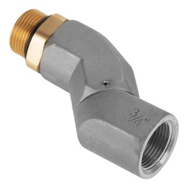 ViaGasaFamido Fuel Hose Joint 3/4 BSPP Aluminum Fuel Hose Fitting 360 Degree Rotatable 10.5cm