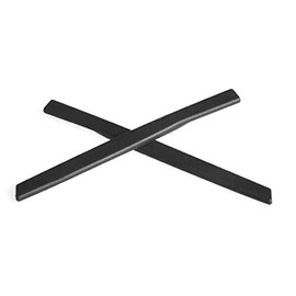 NicelyFit Temple Ear Socks for Oakley FRAG OX5045 COIN OX5071 Glass Frames (Satin Black - 1 Pair)