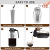 Cold Brew Coffee Maker Pitcher, 64oz Iced Coffee Tea Pitcher